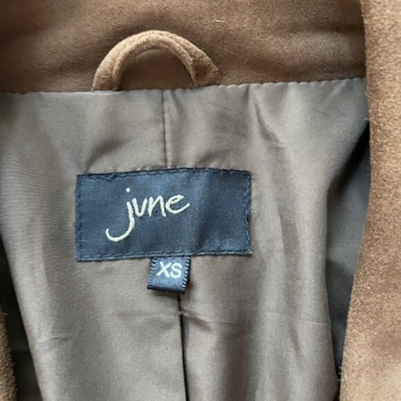 June Brown Suede Moto Jacket Size XS - Picture 7 of 8